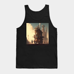 Steampunk Express Train Tank Top